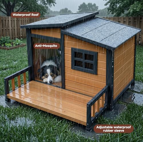 Insulated Wooden Outdoor House for Small Dogs — photo 4