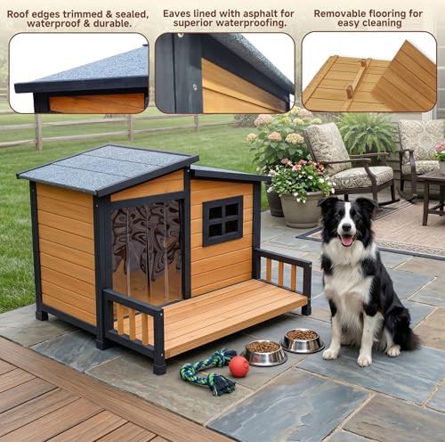 Insulated Wooden Outdoor House for Small Dogs — photo 5