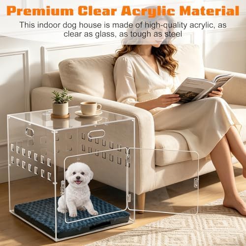 Clear acrylic modern pet kennel furniture — photo 3