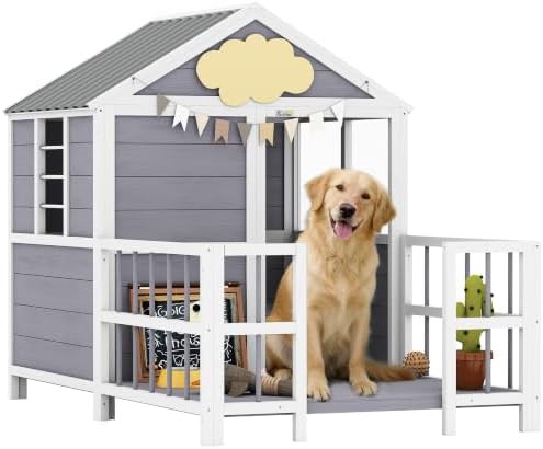 Wooden Outdoor Shelter with Front Porch