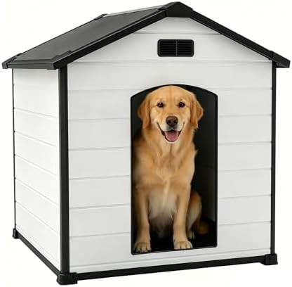 Large Resin Plastic Weatherproof Outdoor Kennel