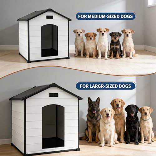 Large Resin Plastic Weatherproof Outdoor Kennel — photo 4