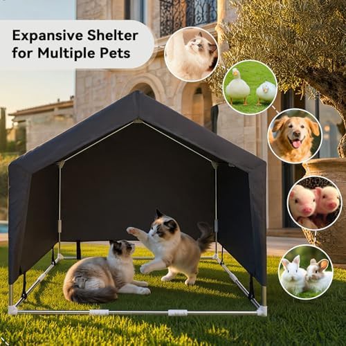 Stainless Steel Frame Outdoor Dog Tent Shelter — photo 3