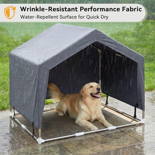 Stainless Steel Frame Outdoor Dog Tent Shelter — photo 4