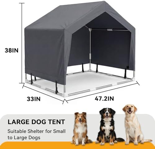 Stainless Steel Frame Outdoor Dog Tent Shelter — photo 5