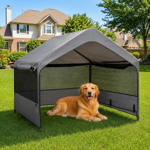 Extra large metal frame shade canopy
