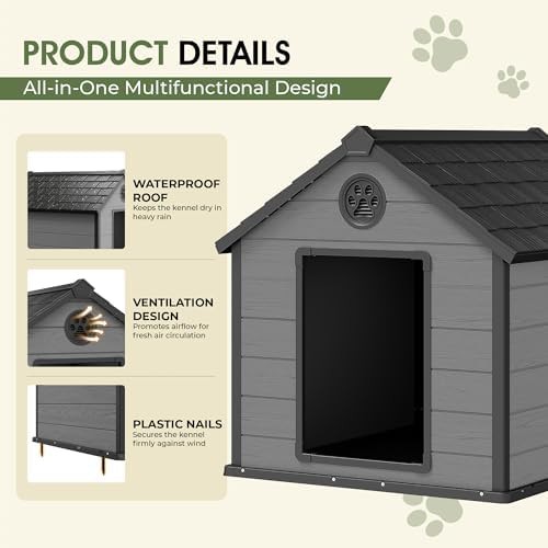 Extra large waterproof plastic giant dog kennel — photo 4