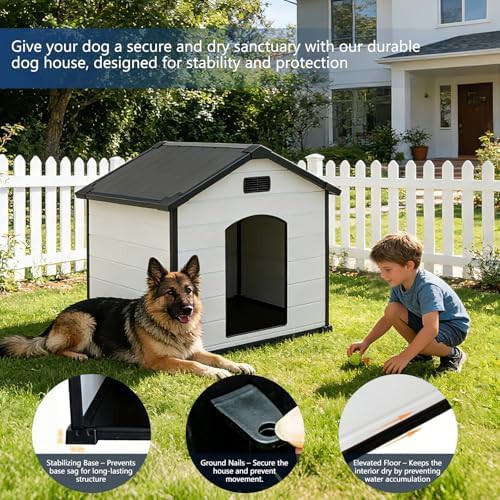 Large chew proof resin outdoor house — photo 5