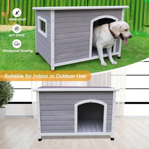 Large Wooden Elevated Outdoor Dog House — photo 4