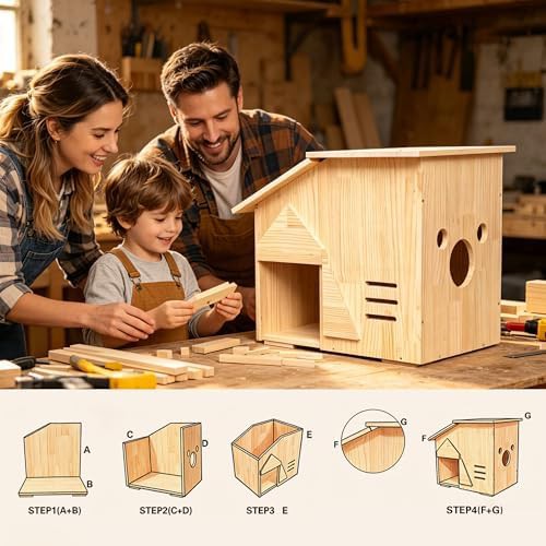 Handcrafted small wooden pet shelter — photo 5