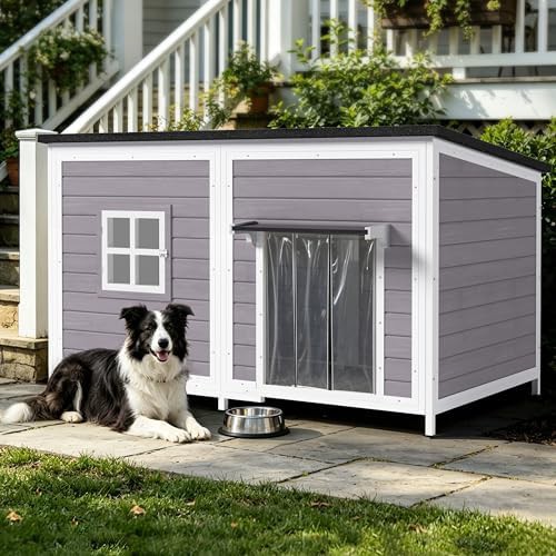 Grey extra large metal chew proof house