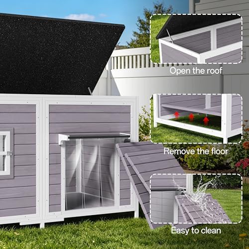 Grey extra large metal chew proof house — photo 4