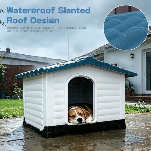 Blue Two Door Plastic House with Air Vents — photo 5