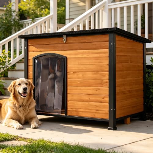 Weatherproof outdoor house with front porch
