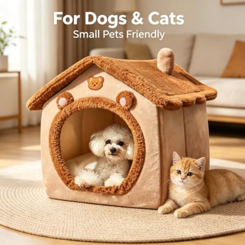 Soft indoor pet cave bed for small dogs — photo 3