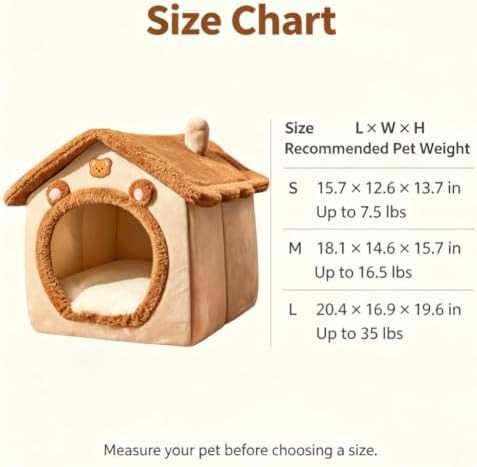 Soft indoor pet cave bed for small dogs — photo 5