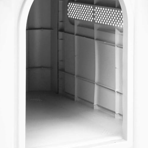 Grey and white ventilated outdoor kennel — photo 5